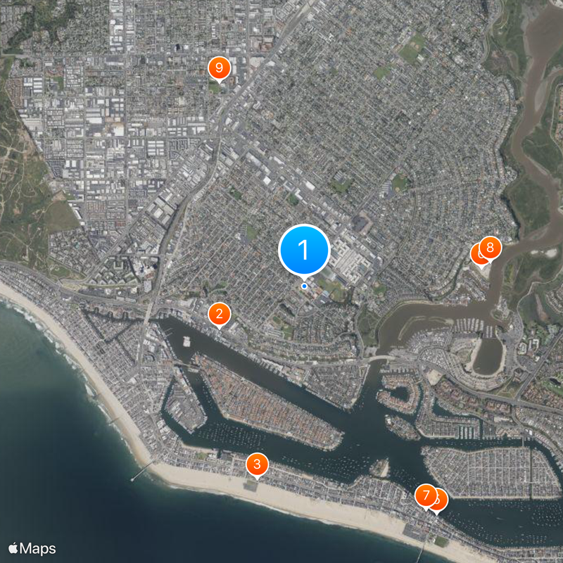 Newport Harbor High School Map