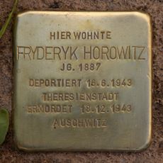 Stolperstein dedicated to Fryderyk Horowitz