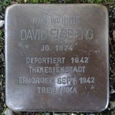 Stolperstein dedicated to David Elsberg