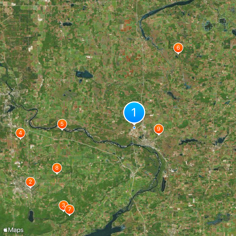 Institución Correccional de Columbia Mapa