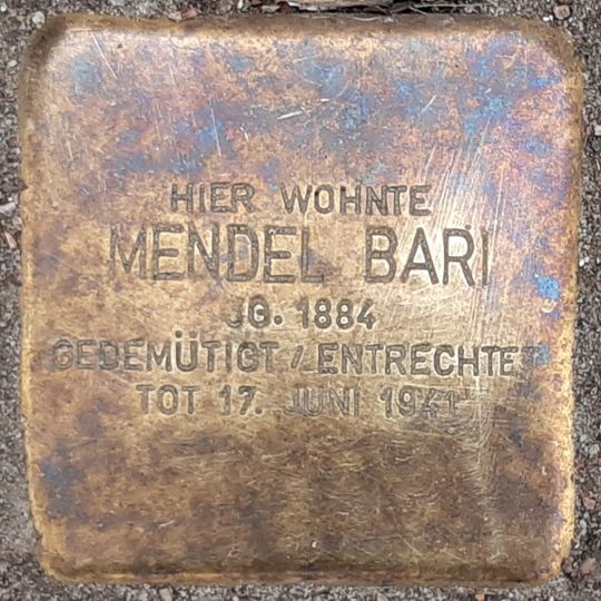Stolperstein für Mendel Bari