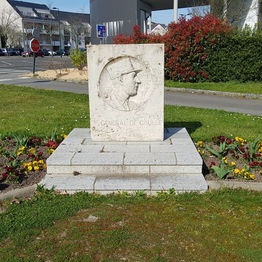 Stèle de commémoration Charles de Gaulle