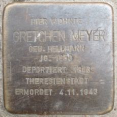 Stolperstein dedicated to Gretchen Meyer