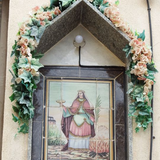 Retablo cerámico de Santa Lucía