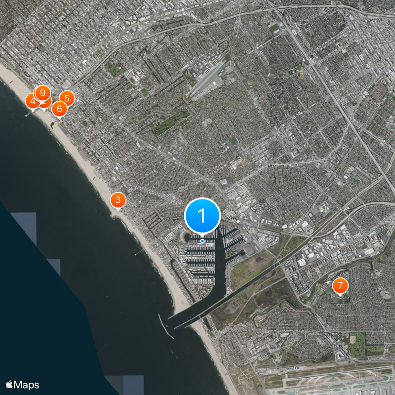 Marina del Rey Map
