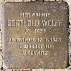 Stolperstein dedicated to Berthold Wolff