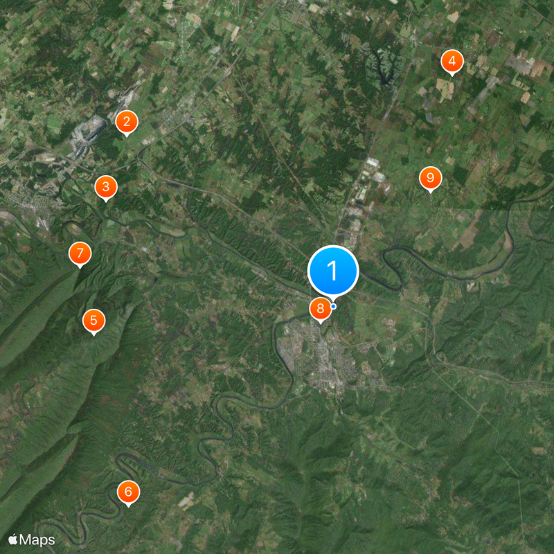Shenandoah River Map