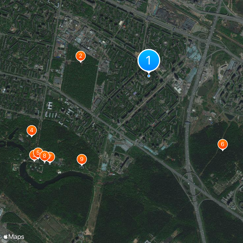 Vykhino-Zhulebino District Map