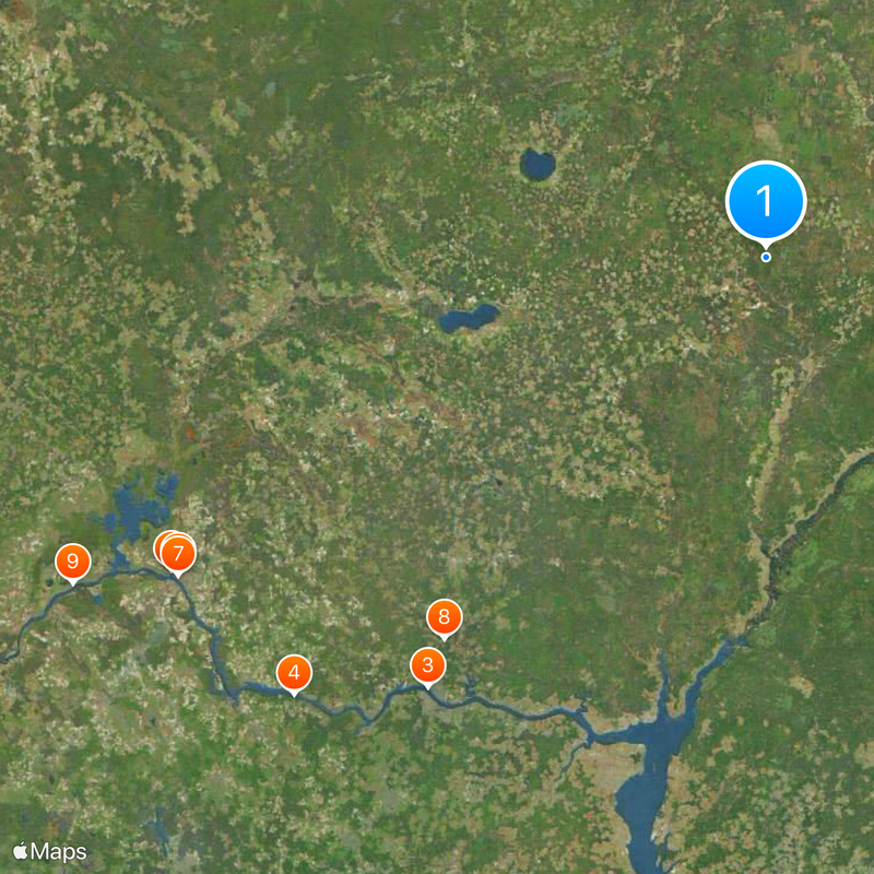 Oblast Kostroma Karte