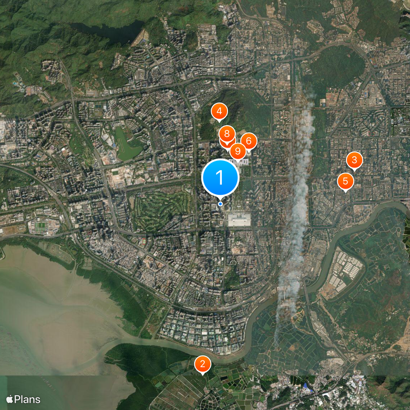 Ping An Finance Centre Mapa