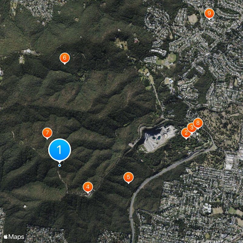 Mount Coot-tha Map