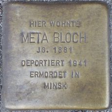 Stolperstein dedicated to Meta Bloch