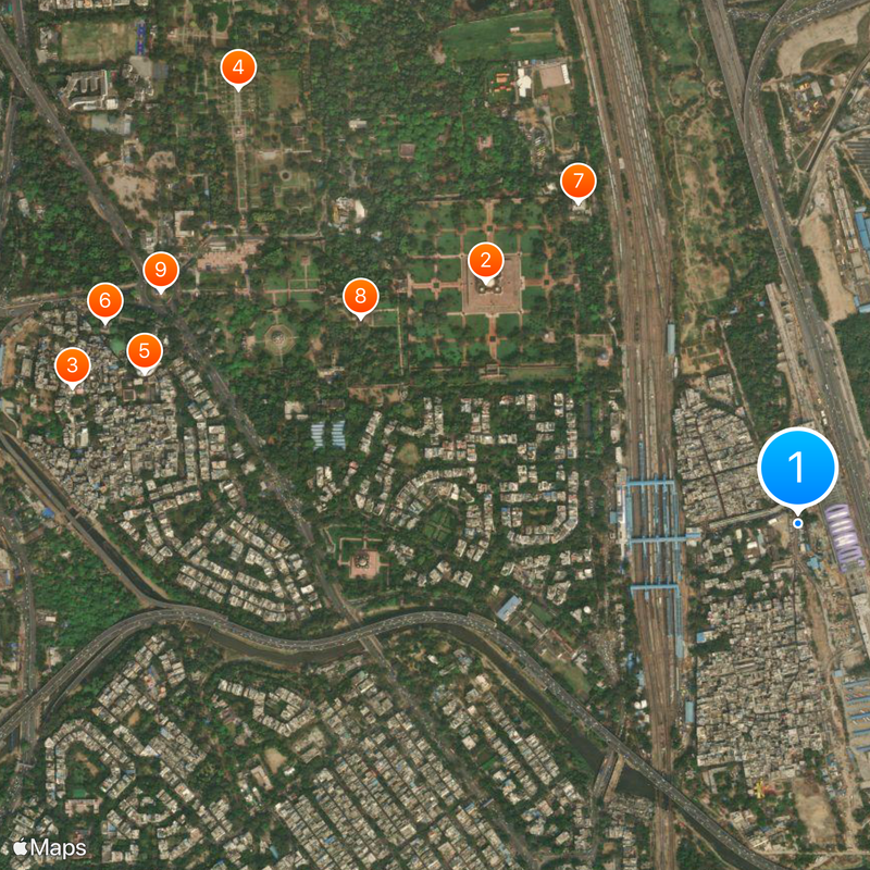 Sarai Kale Khan - Nizamuddin Map
