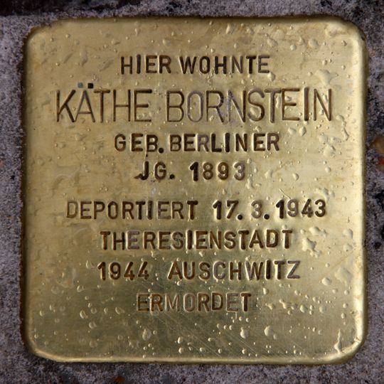 Stolperstein en memoria de Käthe Bornstein