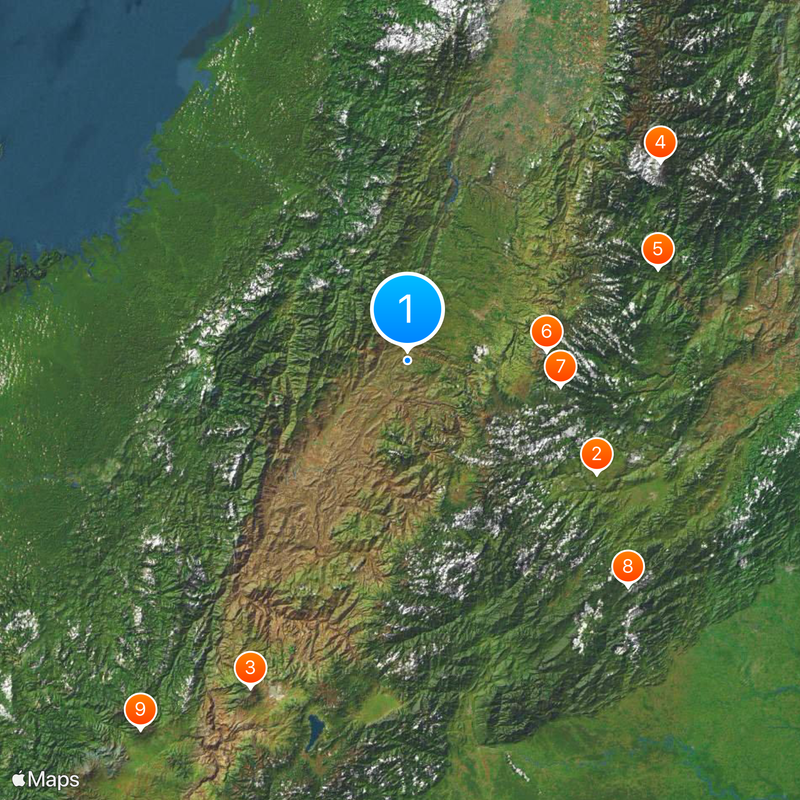 Cauca Department Map