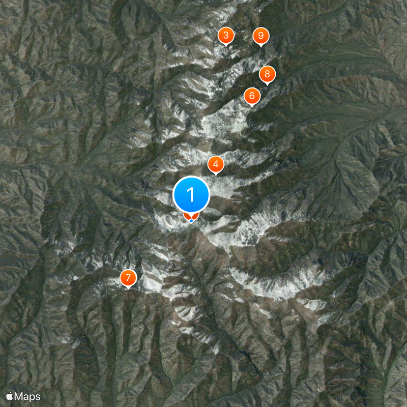 Chiricahua Mountains Map