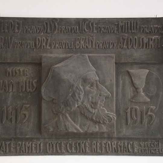 Pamětní deska Jana Husa v Kladně