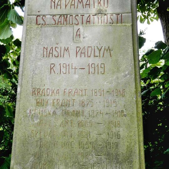 Pomník padlým v Podbradci