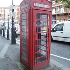 K6 Telephone Kiosk Adjacent To Cattle Drinking Trough