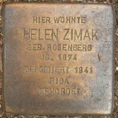 Stolperstein dedicated to Helen Zimak