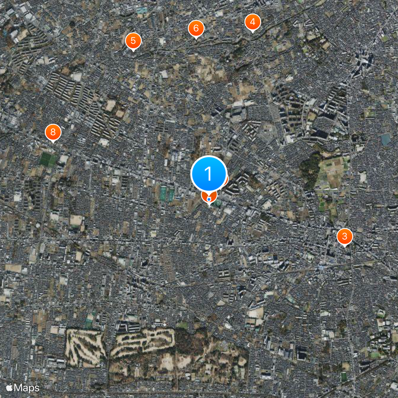 Skytower West Tokyo Map