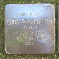 Stolperstein dedicated to Erna Bragenheim