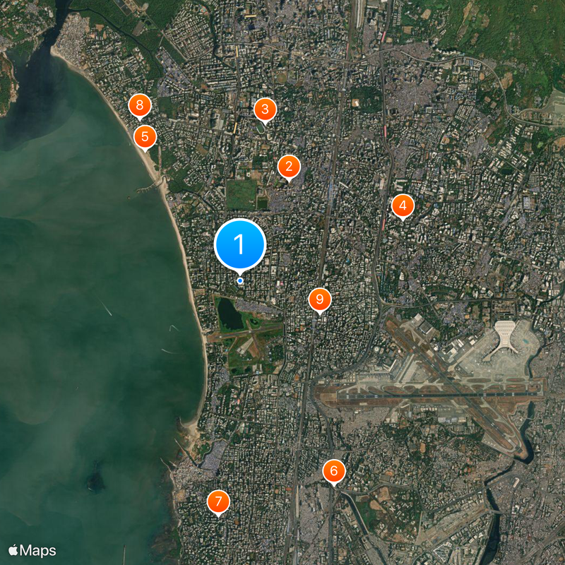 Jamnabai Narsee School Map