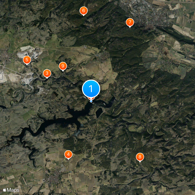 Rappbodetalsperre Kaart