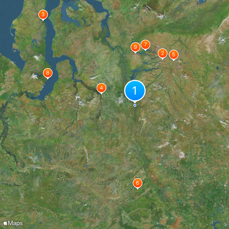 Polarkreiseisenbahn Karte