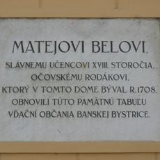 Mestský špitál, tabuľa pamätná