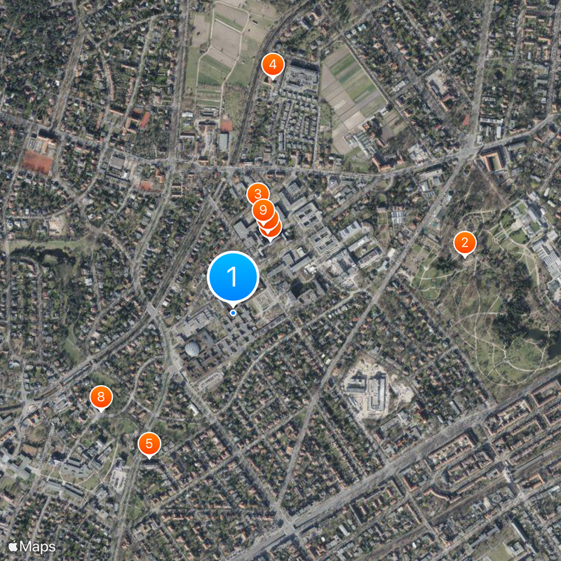 Universidad Libre de Berlín Mapa