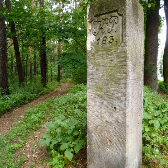 Sächsisch-Preußischer Grenzstein: Pilar Nr. 183