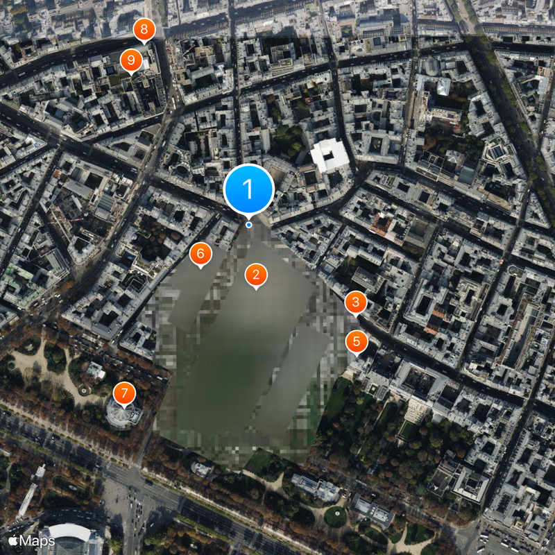 Place Beauvau Map