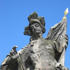 Fountain with statue of Saint Florian in Moravská Třebová
