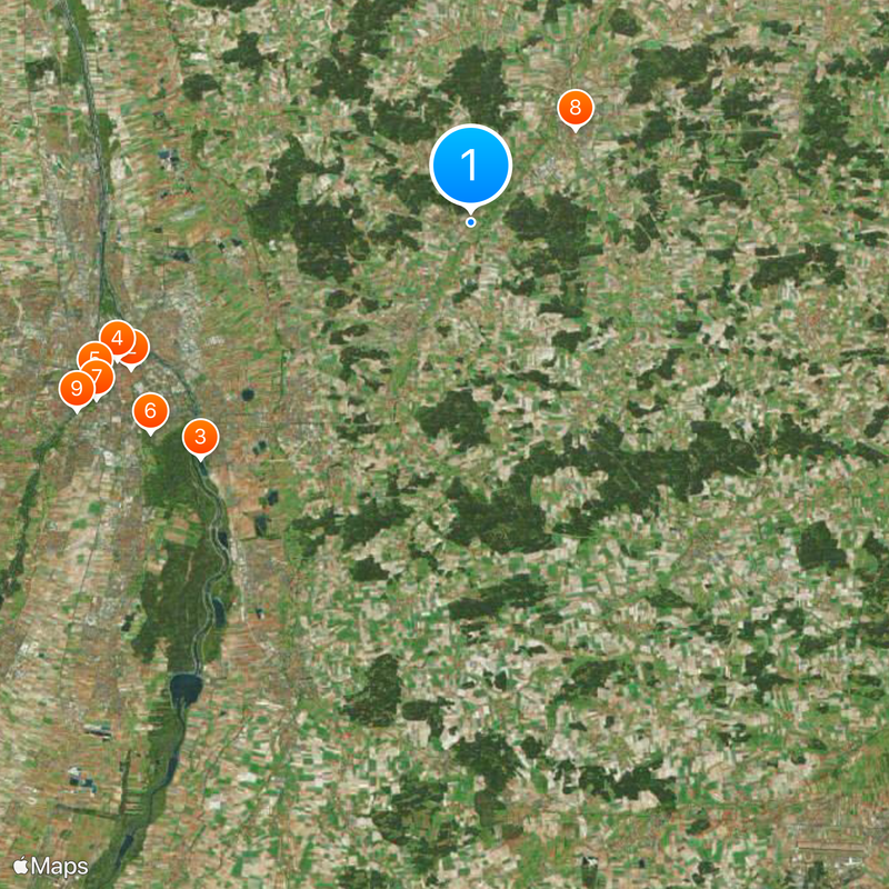 Circondario di Aichach-Friedberg Mappa
