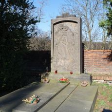 Grave of Fišer family at the evangelical cemetery in Libčice nad Vltavou