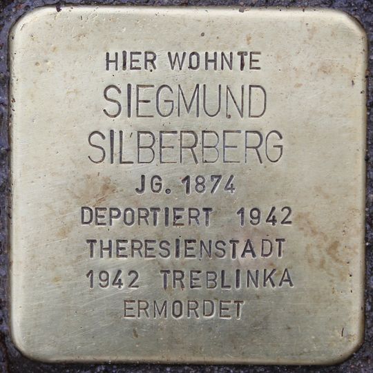 Stolperstein en memoria de Siegmund Silberberg