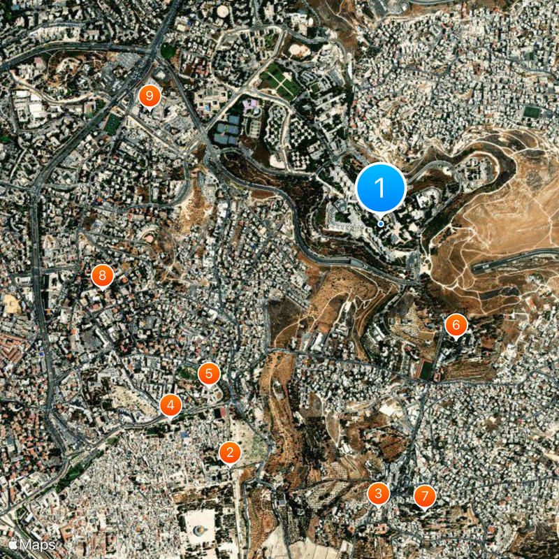 Mount Scopus Map