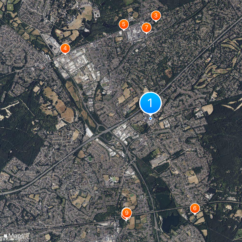 Frimley Park Hospital Map