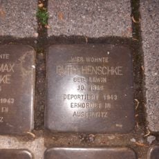 Stolperstein dedicated to Ruth Henschke