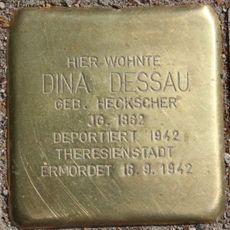 Stolperstein dedicated to Dina Dessau