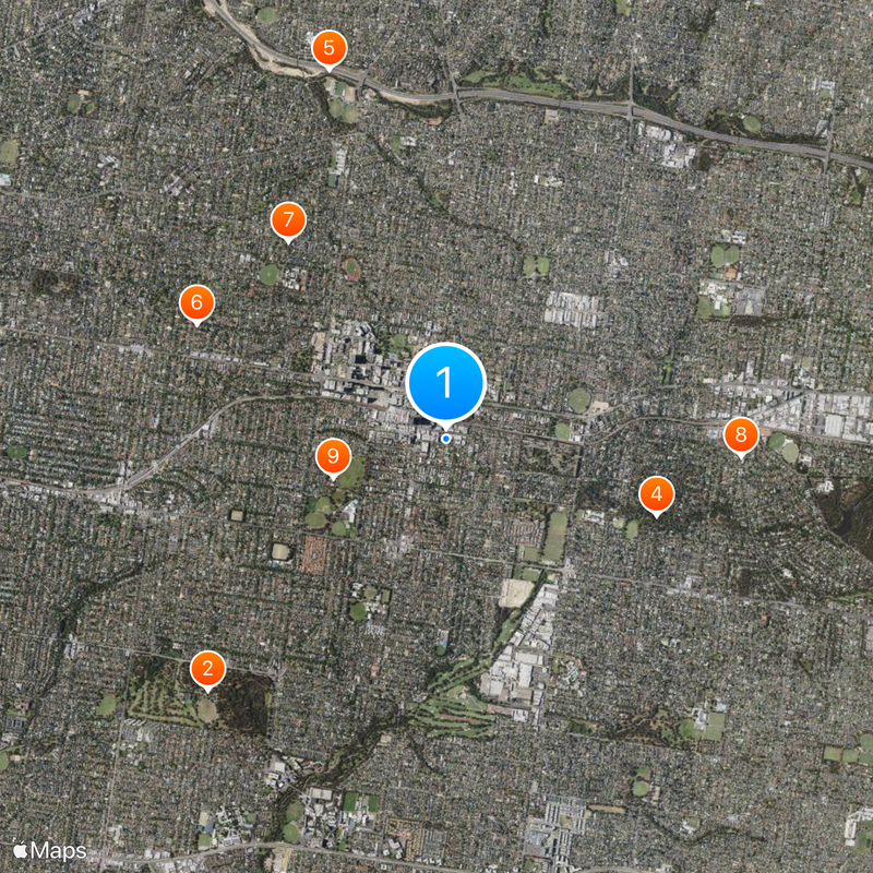 Box Hill Map