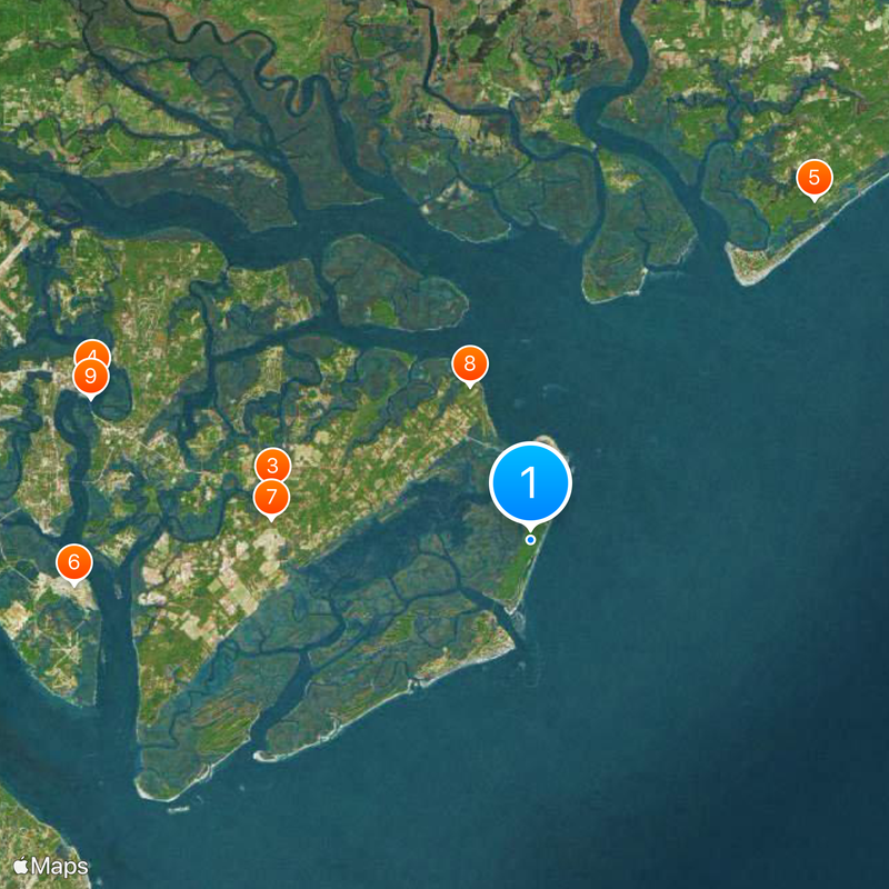 Hunting Island State Park Map