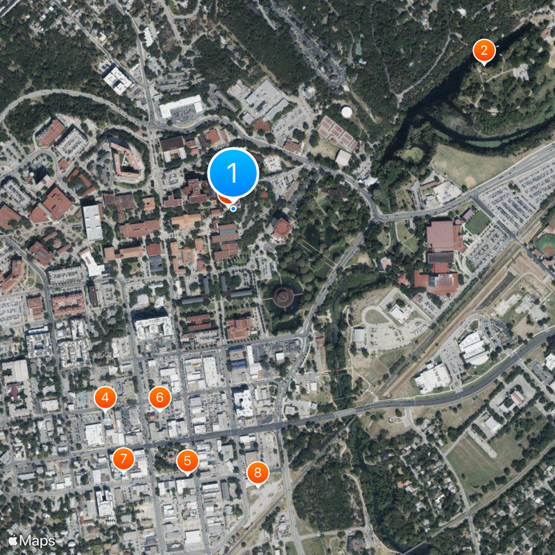 Texas State University Map