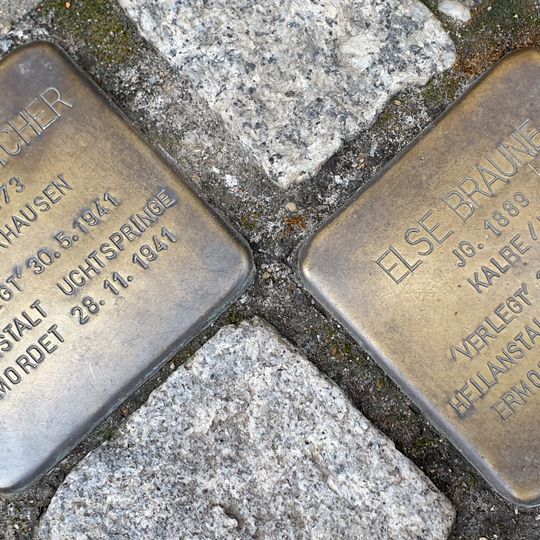 Stolperstein em memória de Else Braune