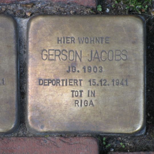 Stolperstein für Gerson Jacobs