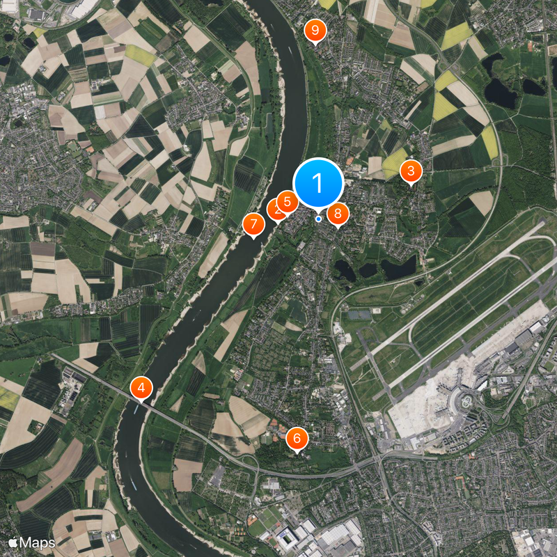 Düsseldorf-Kaiserswerth Kaart