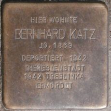 Stolperstein en memoria de Bernhard Katz