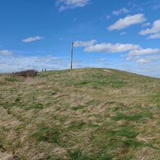 Long barrow at Combe Gibbet, Gallows Down.
