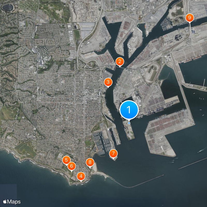 Federal Correctional Institution, Terminal Island Mappa